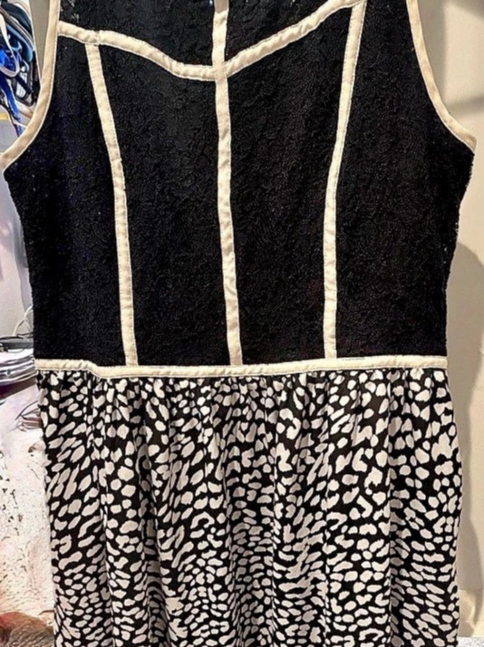 Black & White Printed Dress